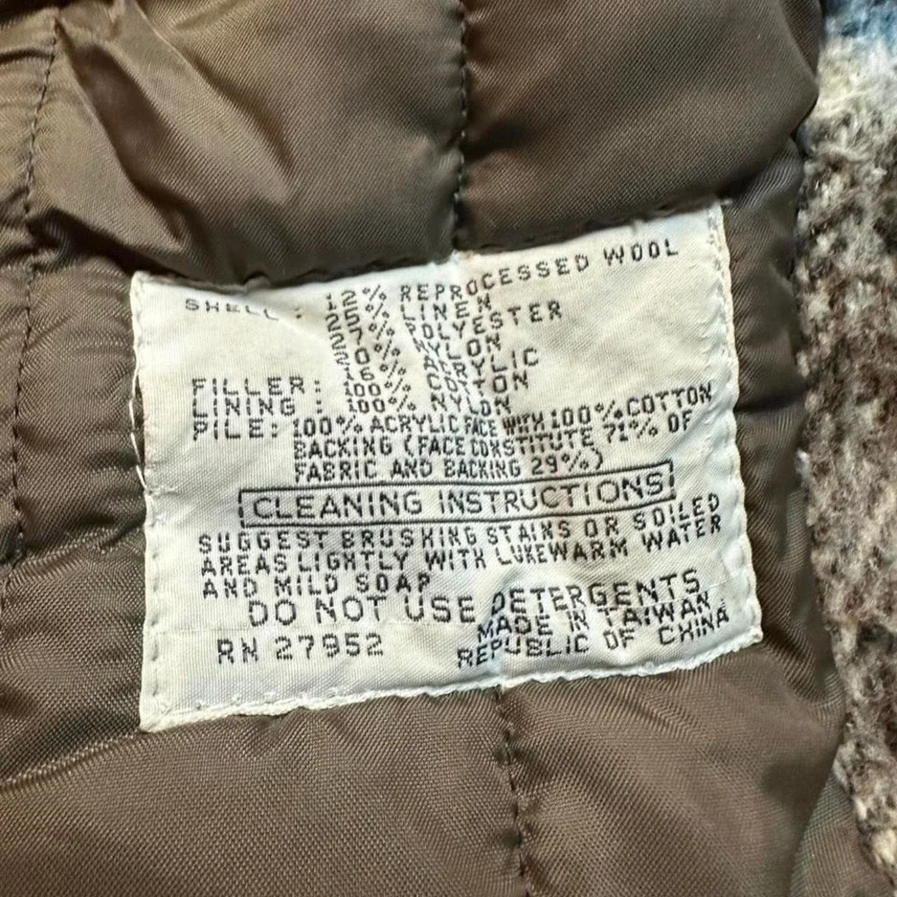 Vintage 70s Caribu Briarcliff Jacket flannel Plaid Wool blend Hunting large READ